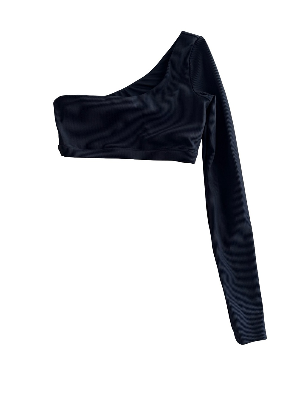 NAMA One-Shoulder Long Sleeve Sports Top - Black Size Small